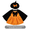 Halloween Goose Outfit Pumpkin Witch Hat Clothing Decor Porch Outfits