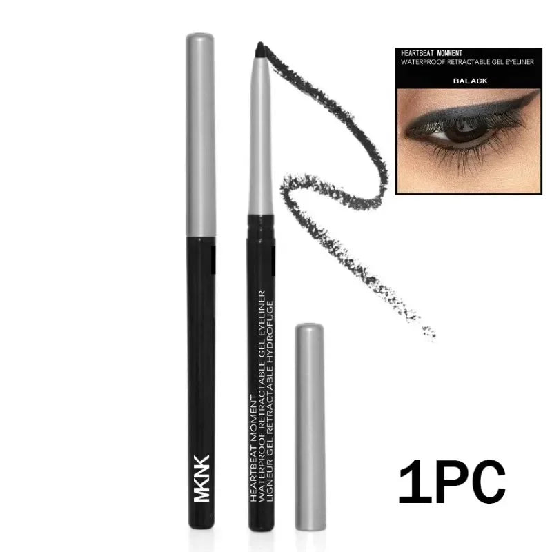 Waterproof Black Eyeliner Pencil Smooth Smudge-proof Long-lasting