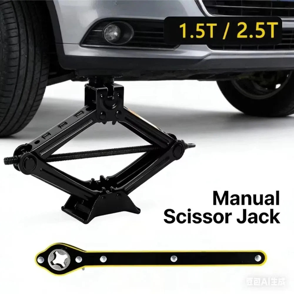 2 Ton Capacity Scissor Jack Extendable Wrench Crank Lift Car Wheel Zpaxo