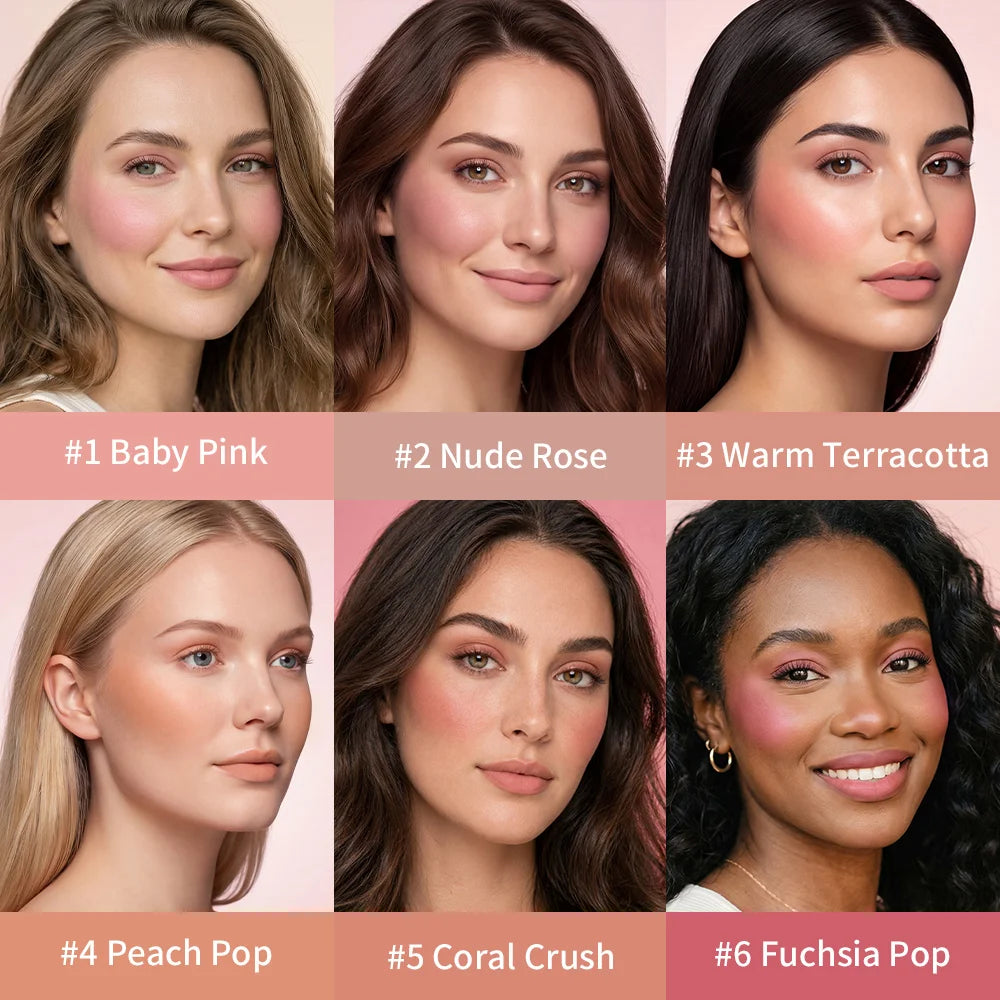 Soft Blush Balm Stick Waterproof Long Lasting Hydrating Lightweight Blendable Cream Blush Stick For Cheeks Face Cosmetics Zpaxo