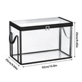 Clear Plastic Book Storage Box Large Capacity Stackable Organizer