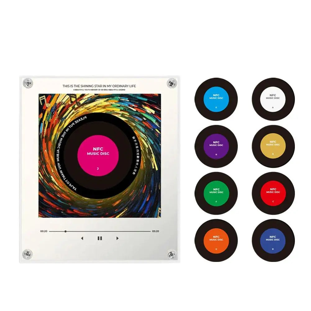 2026 New NFC Induction Magnetic Fridge Magnet Night Light Auto-Singing Acrylic Decor Type-C Rechargeable Creative Gift Zpaxo 1 PCS