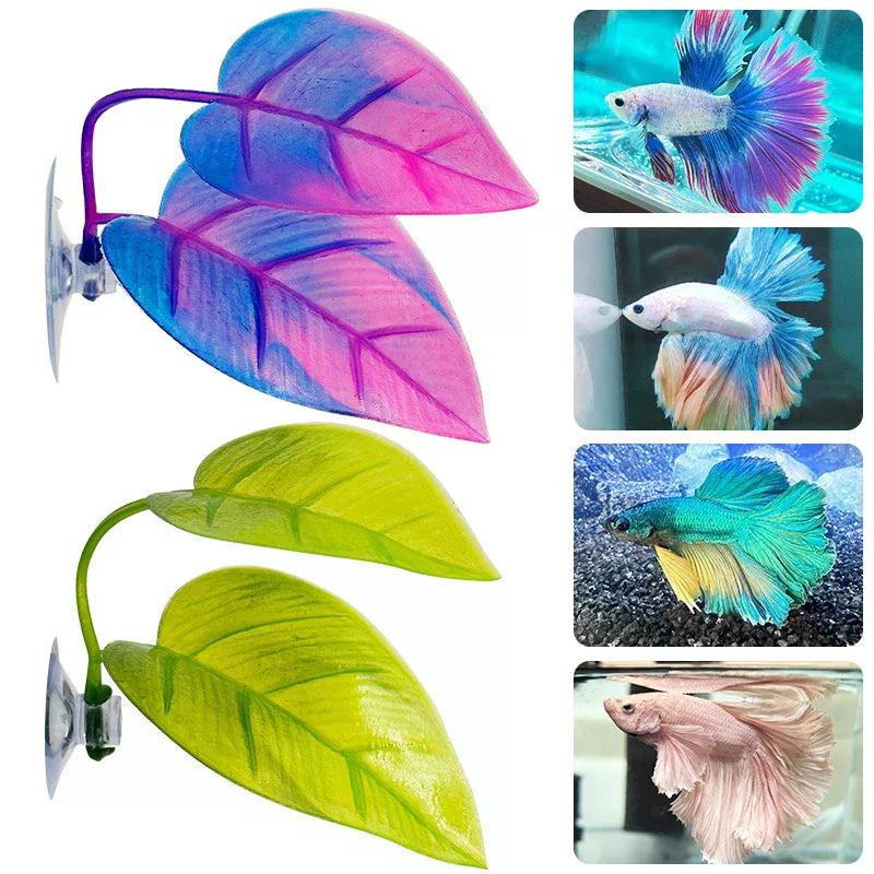Artificial Aquatic Plant Aquarium Landscaping Betta Fish Leaves Zpaxo