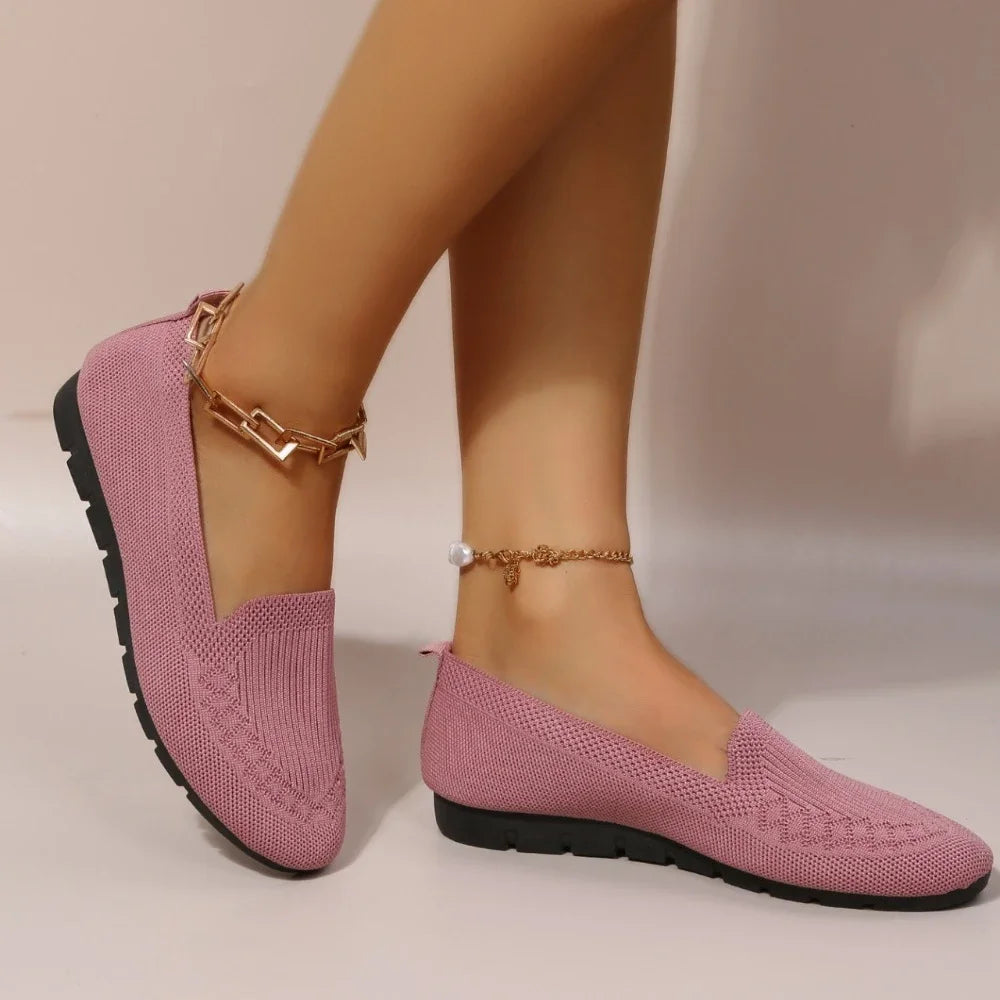 Casual Women's Shoes Summer Mesh Breathable Flat Ladies Comfort Light