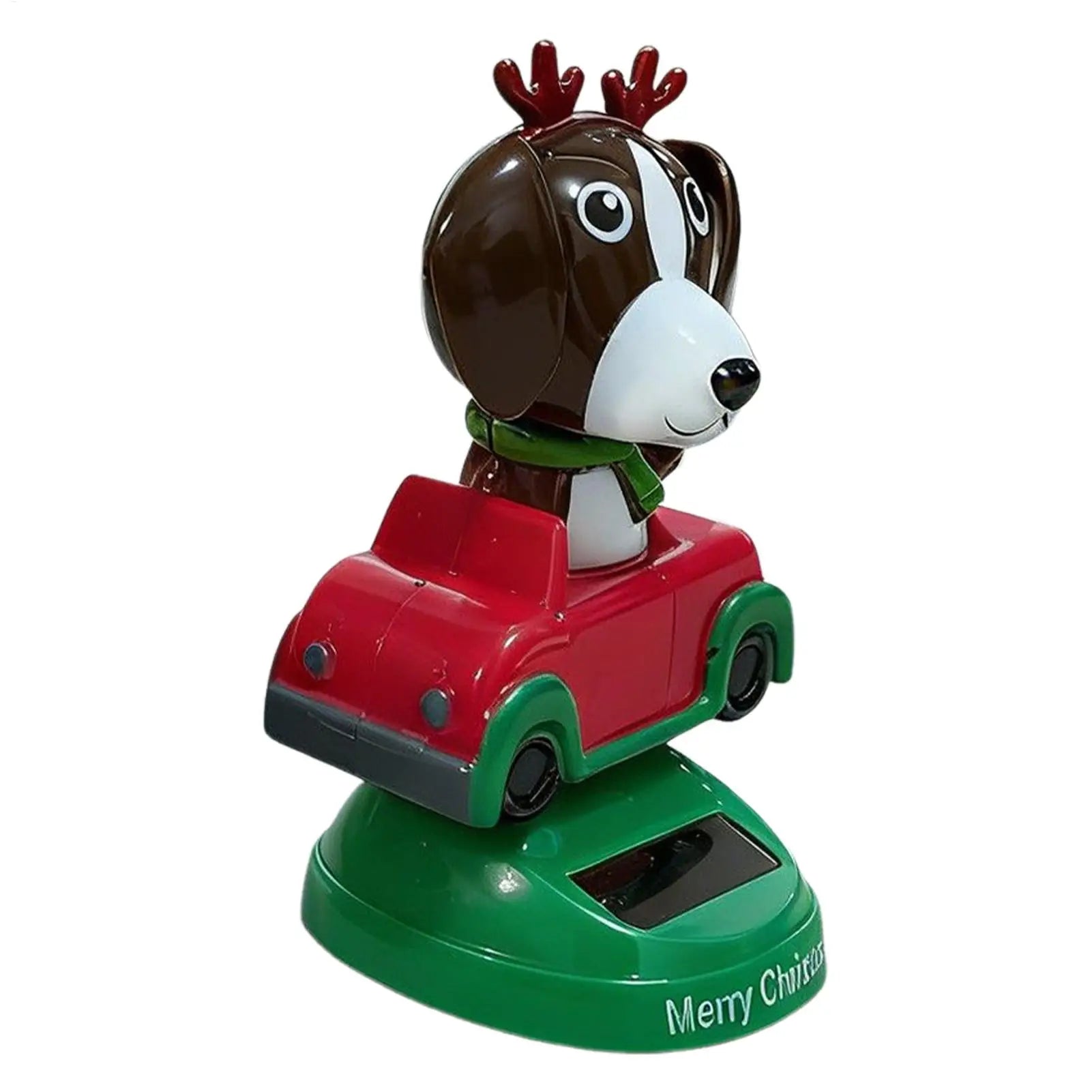 Solar Shaking Head Dog Car Dashboard Ornament | Funny Figurine Solar Dashboard Figurine Zpaxo