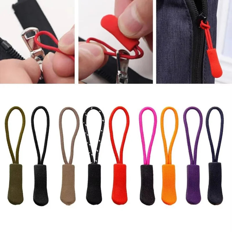 Zipper Pull Cord Extenders 10–30 Pack – Bags, Jackets & Luggage