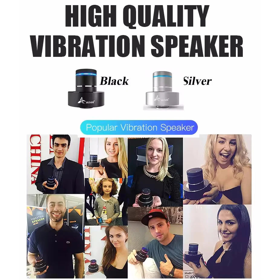 AyeBeau Vibro Subwoofer 26W Portable Bluetooth Bass Speaker Portable Bluetooth Speaker Zpaxo