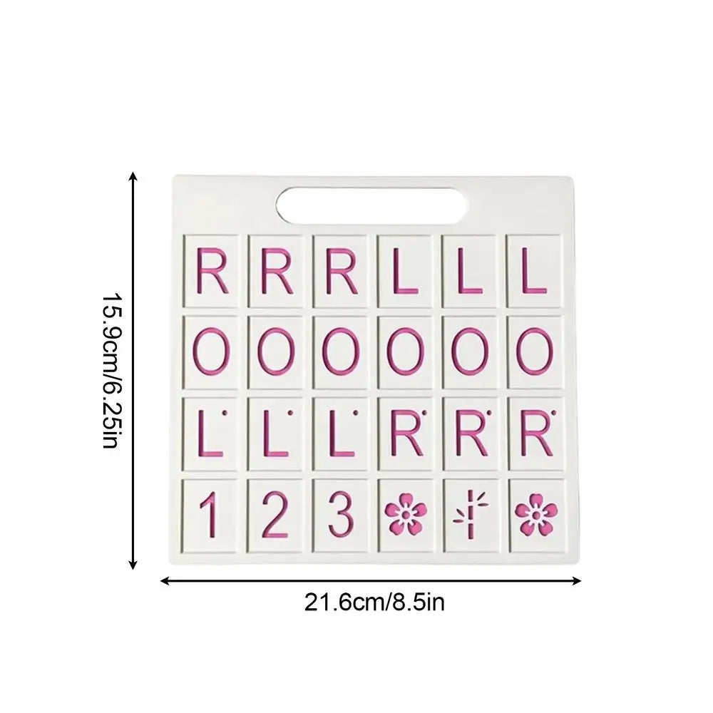 Solo Mahjong Board Practice Tiles 24 Slots Portable Fun Games Mahjong Practice Board Training Tool for Vacation Camping Zpaxo White