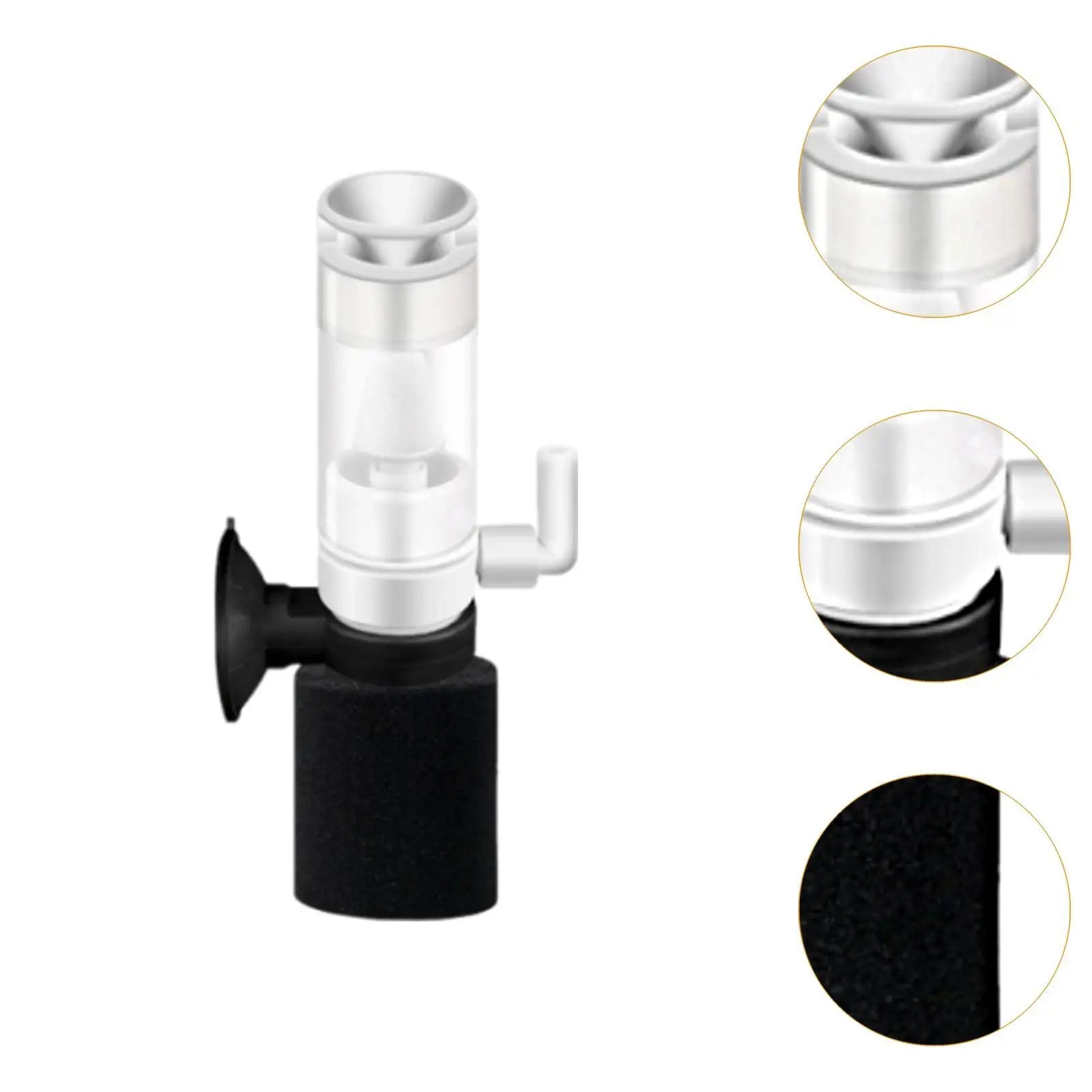 Silent Mini Biochemical Sponge Filter Pump for Small Fish Tanks Aquarium Sponge Filter Zpaxo