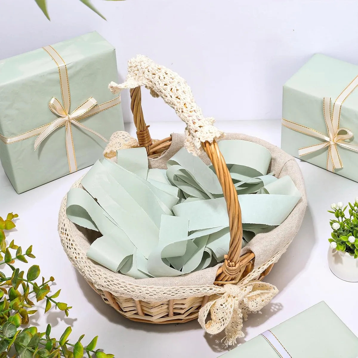 50-Sheet Sage Green Tissue Paper for Gift Wrapping & Bouquets