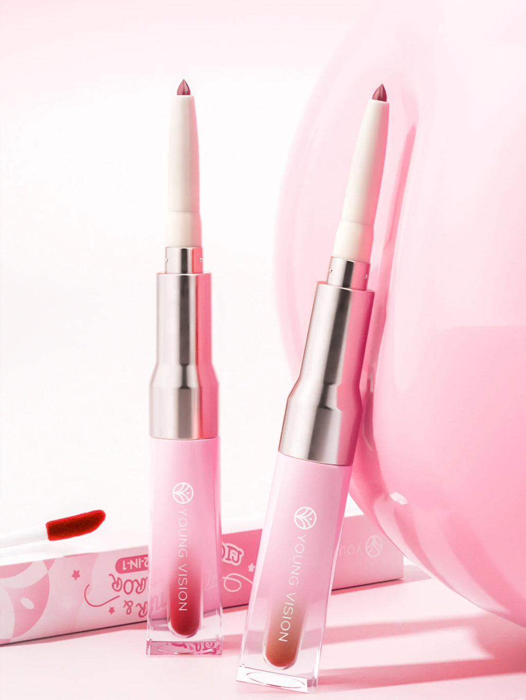 2-in-1 Lip Liner and Gloss Pen – Smooth Matte Liner & Mirror Shine Gloss for Defined, Juicy Lips – Perfect for Daily Makeup, Dat Zpaxo