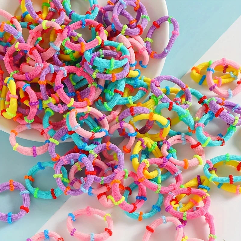 50/100/200/300pcs Assorted Elastic Hair Tie Durable Ponytail Holders for Women Girls Soft Stretchy Rubber Bands Hair Accessories Zpaxo