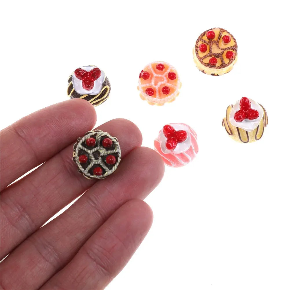 DIY Resin Strawberry Cake Adorable Miniature Cakes Cabochons Phone