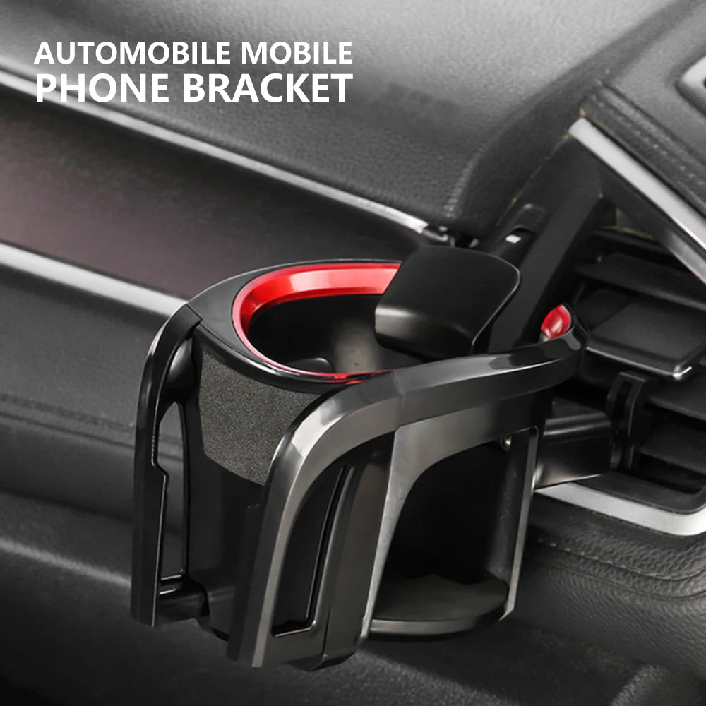 Car Cup Holder Air Vent Outlet 2 in 1 Coffee Bottle Holder and Car Phone Mount Universal Accessories Cups Car Vents Cup Rack Zpaxo