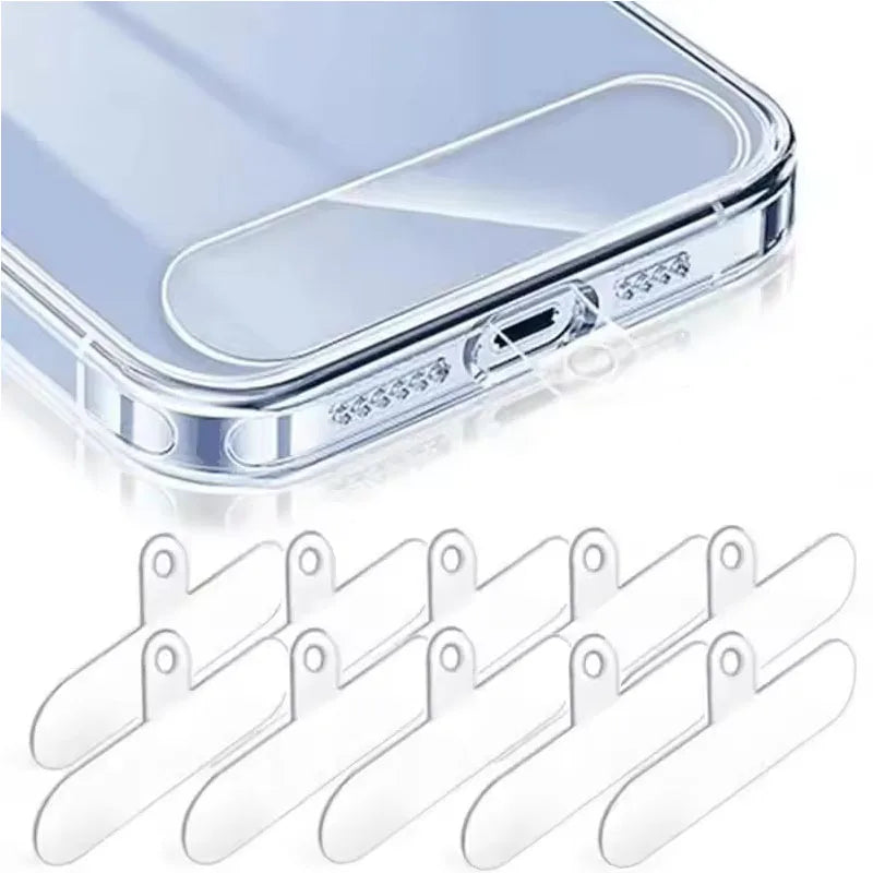 Transparent Phone Lanyard Patch Card | TPU Strap Connector