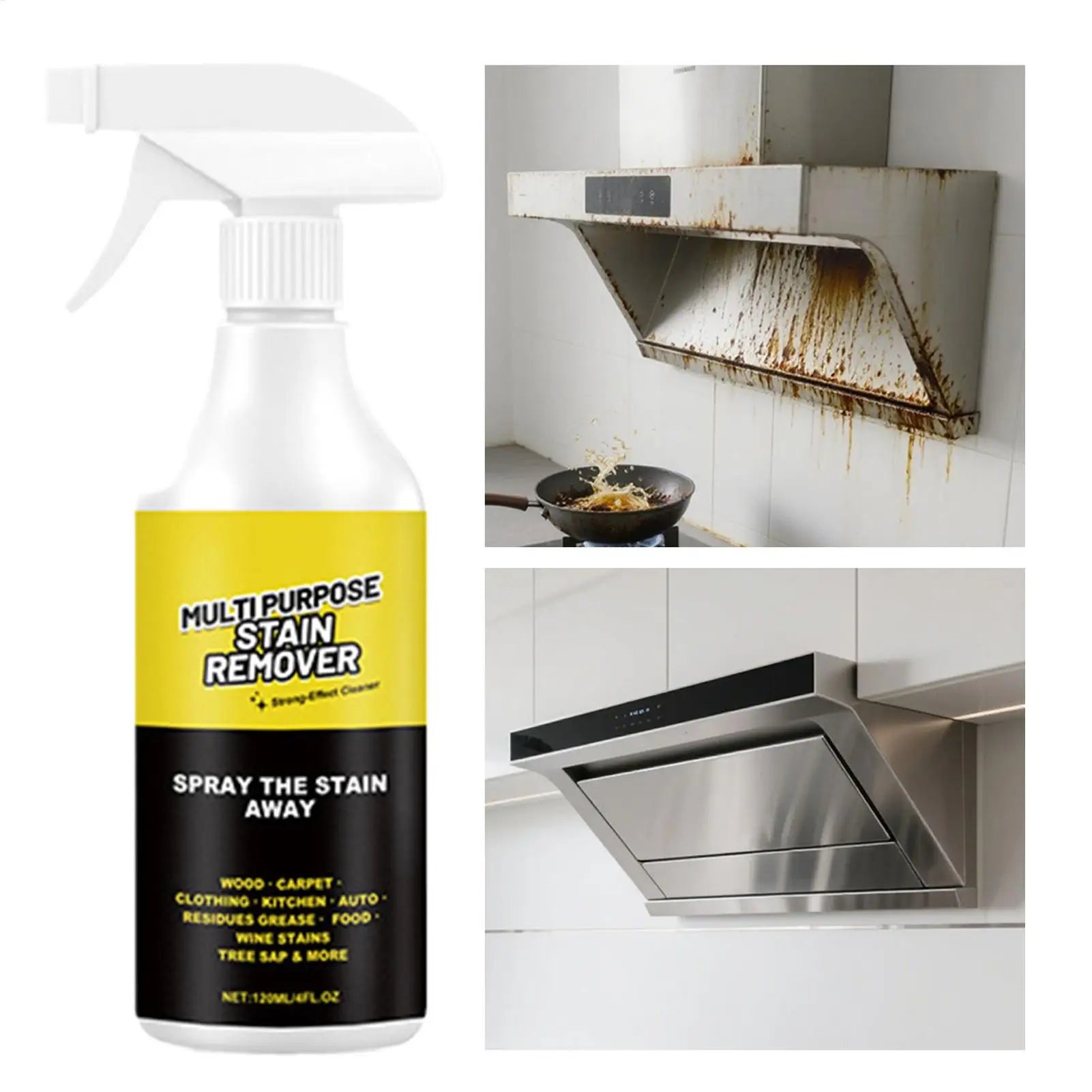 Powerful Degreaser Spray Concentrated Fast Acting Oil Stain Remover