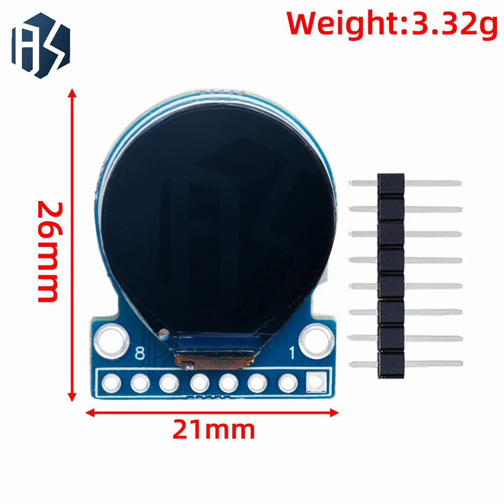 TFT Display LCD Module Round RGB 160 GC9A01 Driver 8PIN SPI Interface Zpaxo