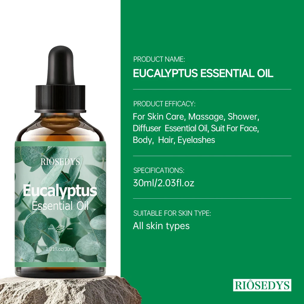 Eucalyptus Essential Oil Botanical Fragrance Nourishes Hair Provides Zpaxo