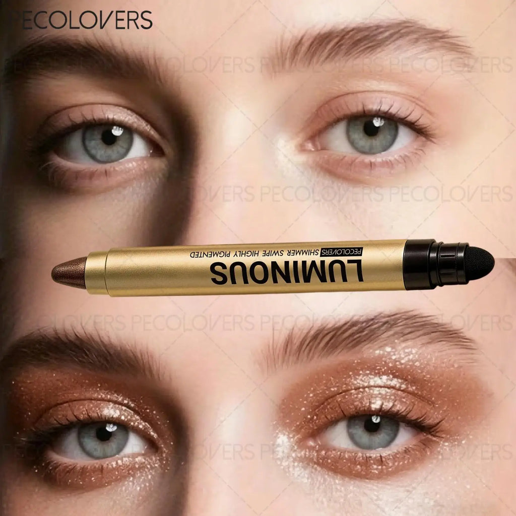 Earth Brown Lazy Eyeshadow Stick Pearlescent Fine Shimmer Premium