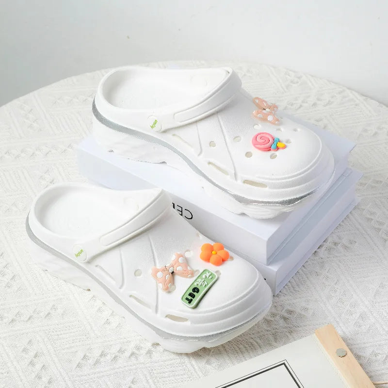 Women's Clog Shoes Breathable Heightening Dad Beach Wear EVA Material