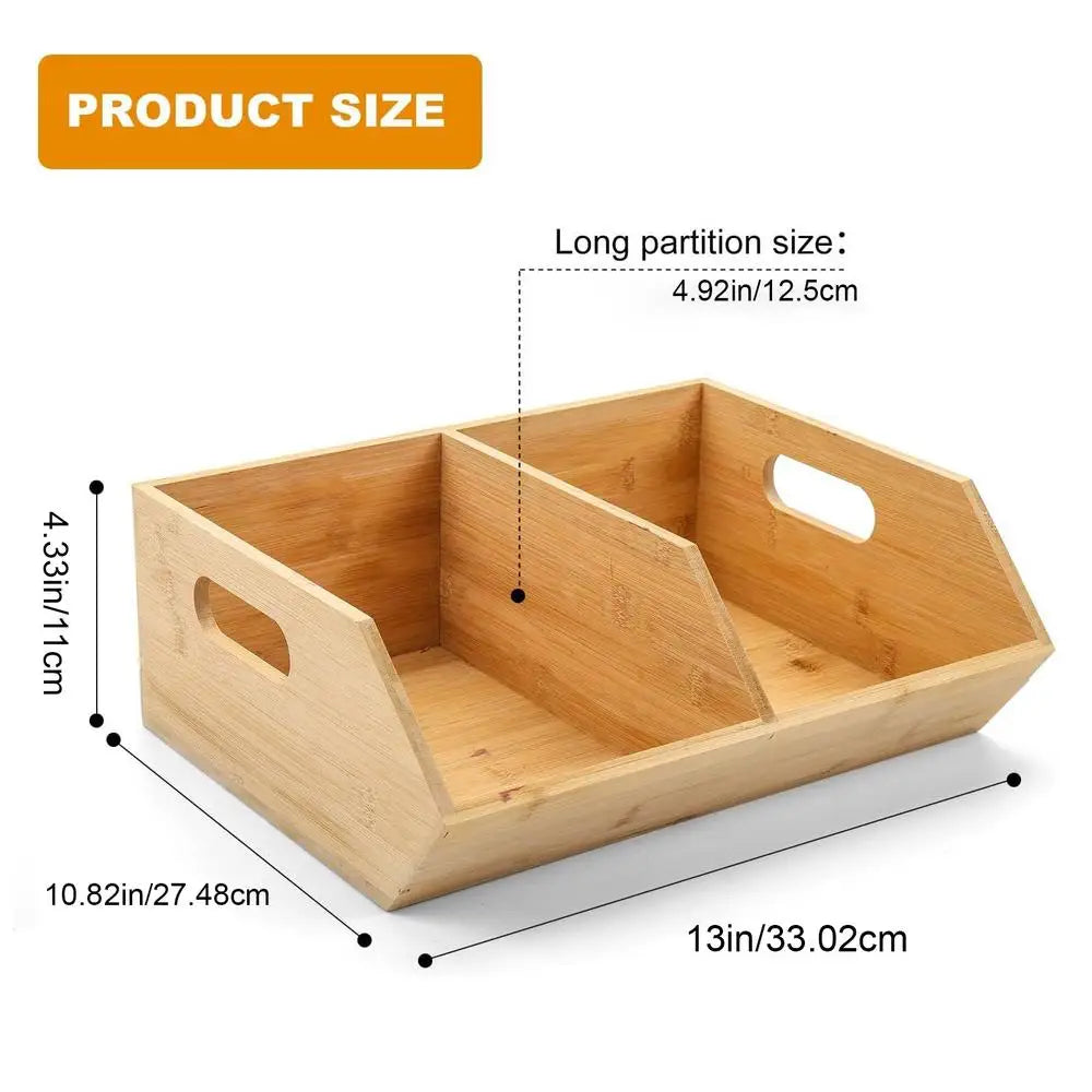 Pantry Organizer Wooden Organizer Stackable Storage Pantry Bins for Kitchen Bathroom Food Snack Potato Onion Home Zpaxo A China Mainland