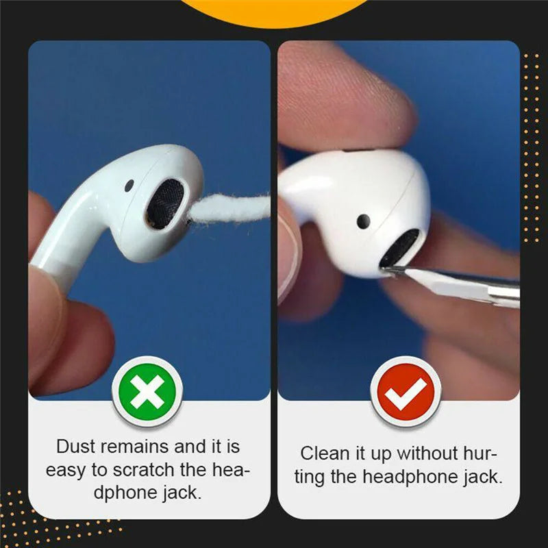 3-in-1 Earbuds Cleaning Pen for AirPods, Samsung & Earphones Earbuds Cleaning Tool Zpaxo