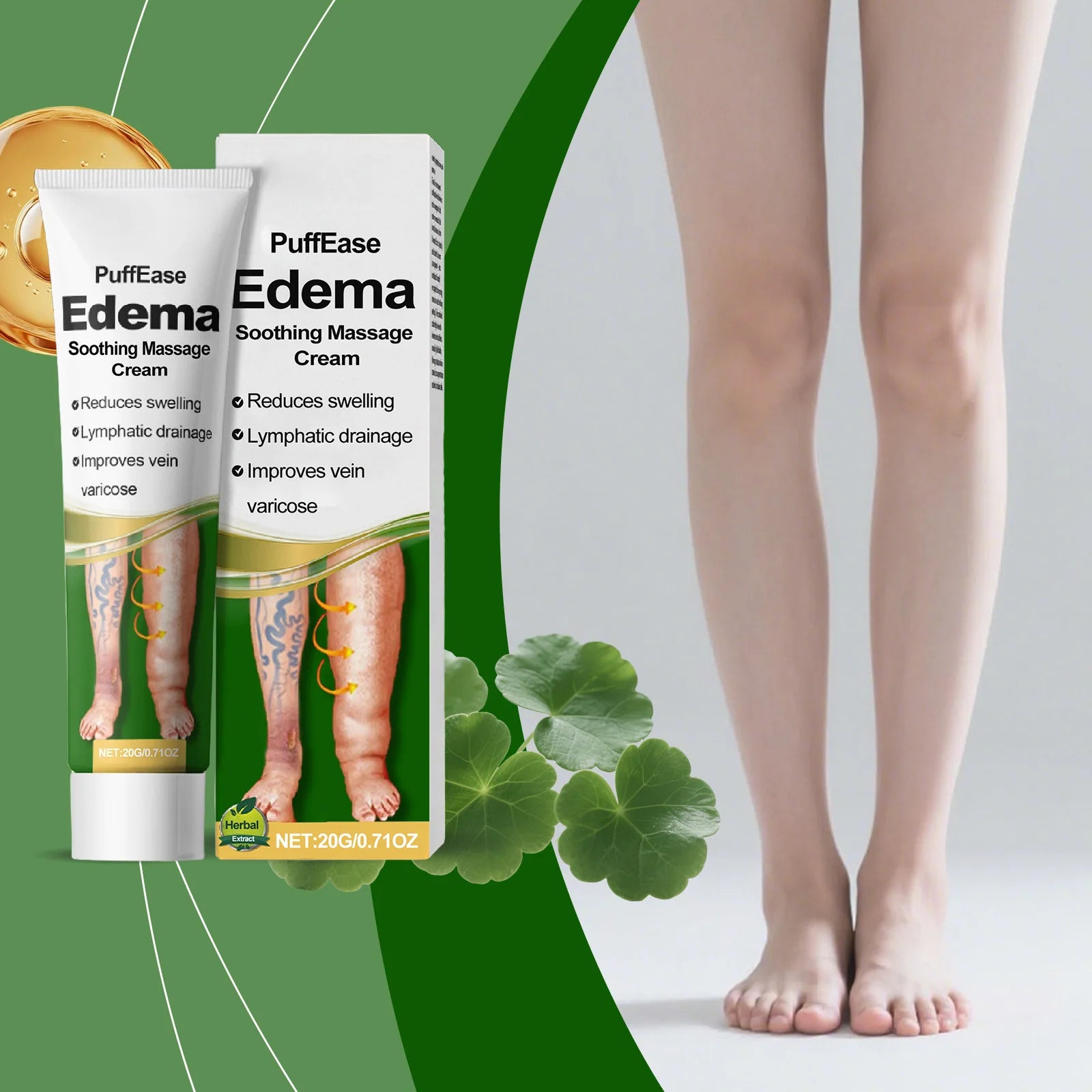 Varicose Vein Ease Paste Spider Leg Soreness Recovery Vasculitis Improve Blood Circulation Hydration Swelling Edema Relief Cream Zpaxo