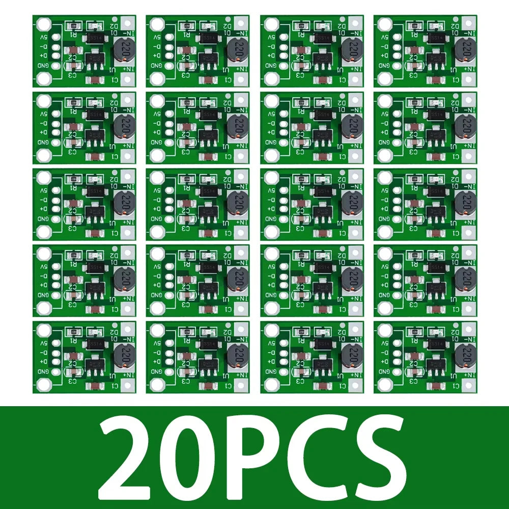 1.5V-5V to 5V DC-DC Boost Module – 600mA 93% High Efficiency Mini Converter for Arduino DIY Zpaxo 20PCS