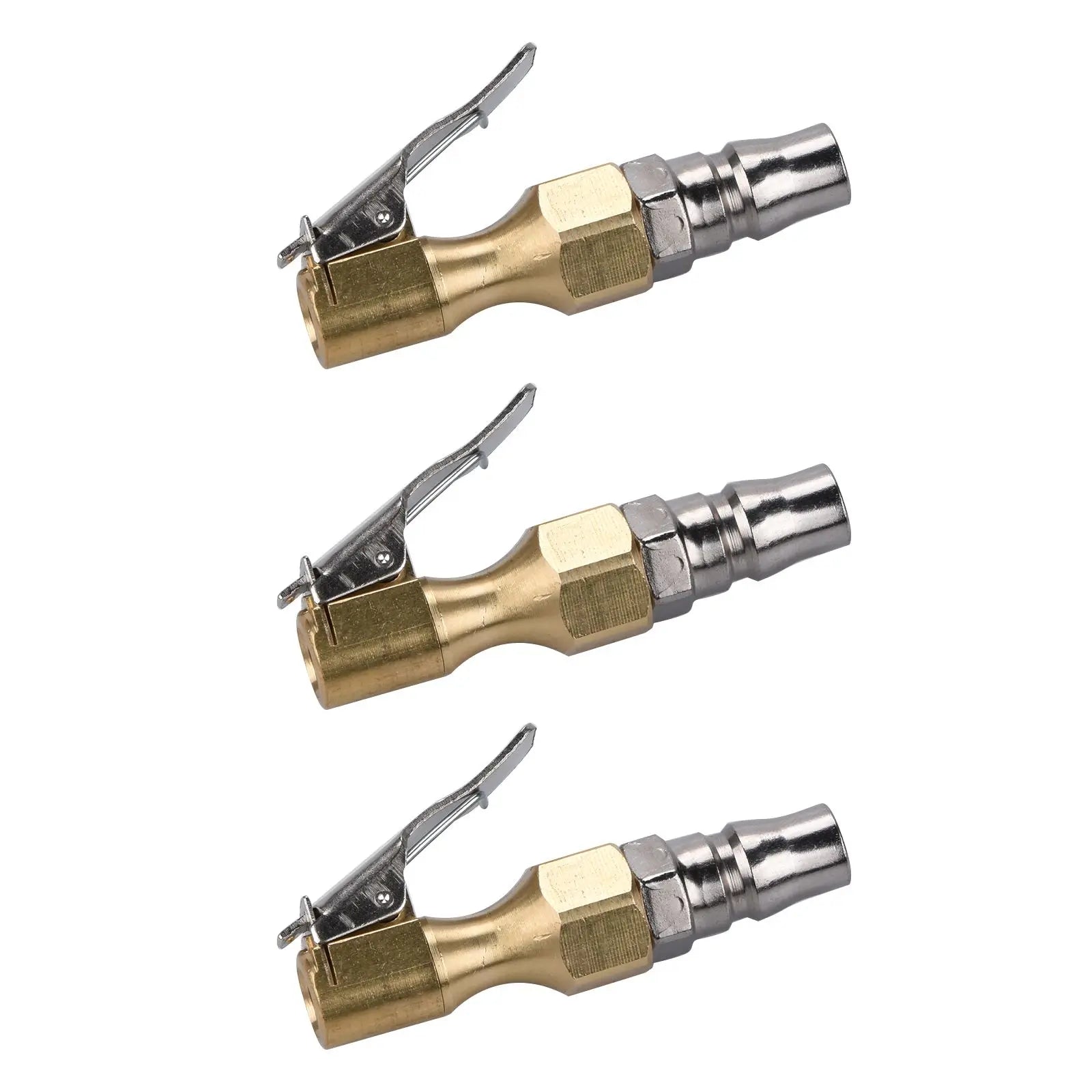 Car Tire Air Chuck Nozzle Inflator Pump Valve Connector Lock-on Clip