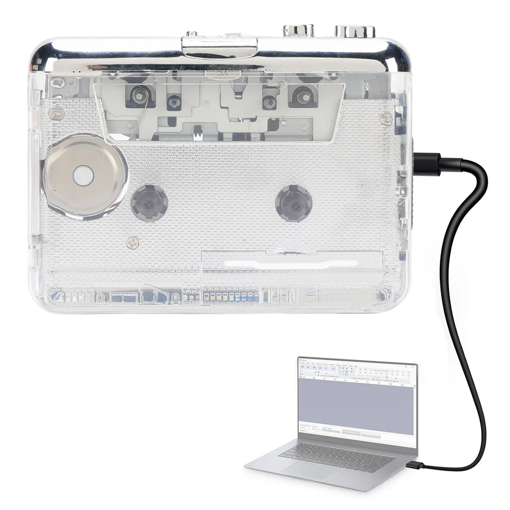 Portable Cassette Player Tape Recorder Battery Powered Auto Rewind