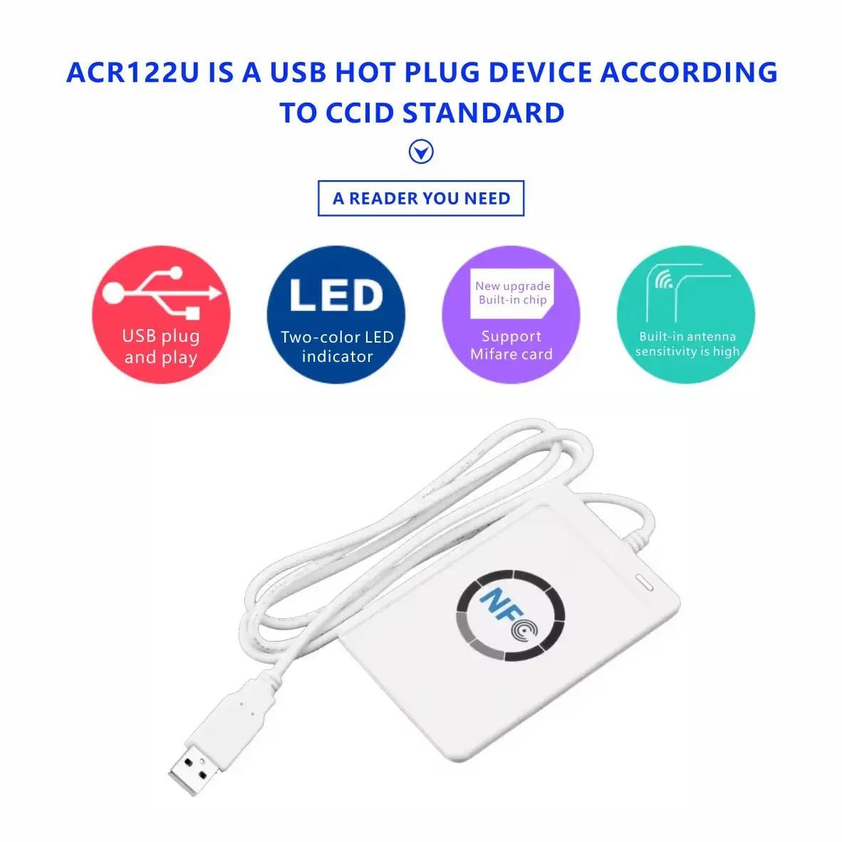 13 56MHz M1 Card Reader Writer Rfid Copier Duplicator NFC Smart Zpaxo