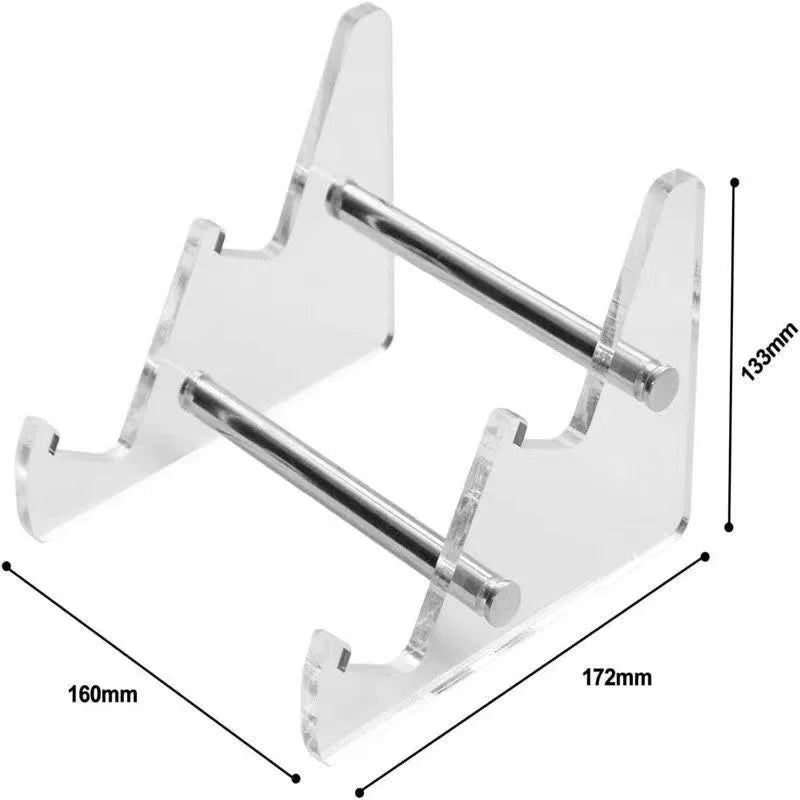 3-Tier Transparent Acrylic Keyboard Stand & Display Rack Keyboard Display Stand Zpaxo transparent 2 tiers