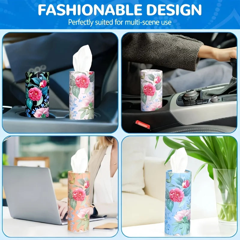 4Rolls Cylindrical Tissue Tube Containing Tissues Car Tubes Suitable