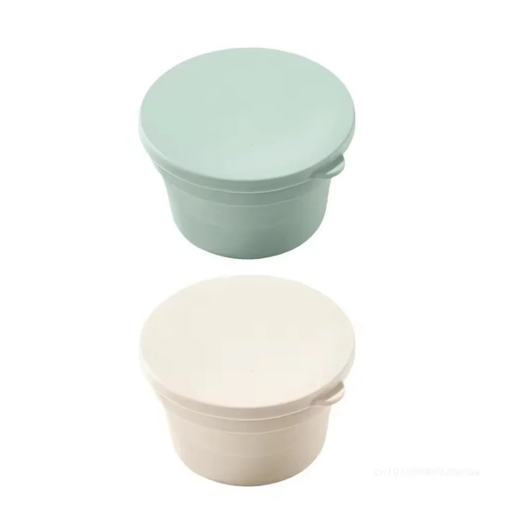 Lidded Hybrid Pizza Dough Box Multi-functional Foldable Non-stick Zpaxo 1green and1white