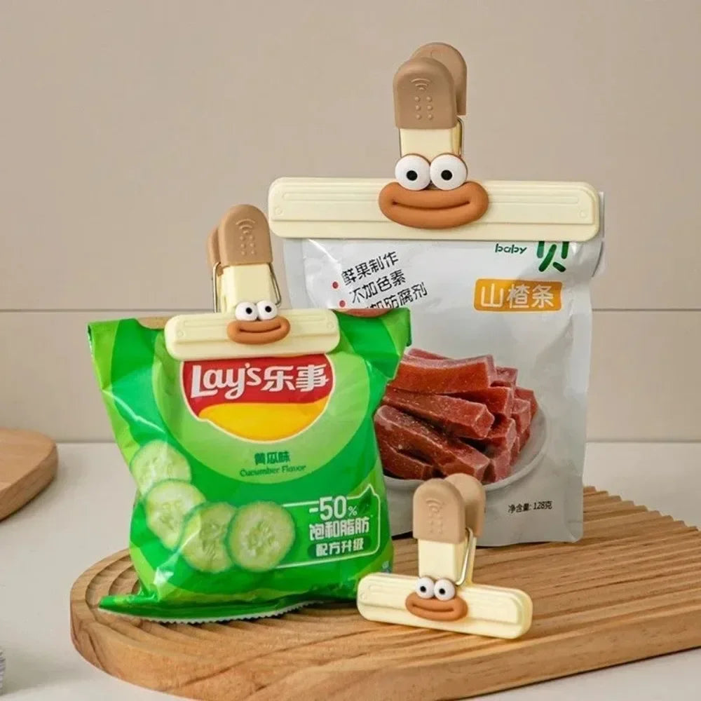 Creative Face Bag Sealing Clips – Fun Food Storage Clips