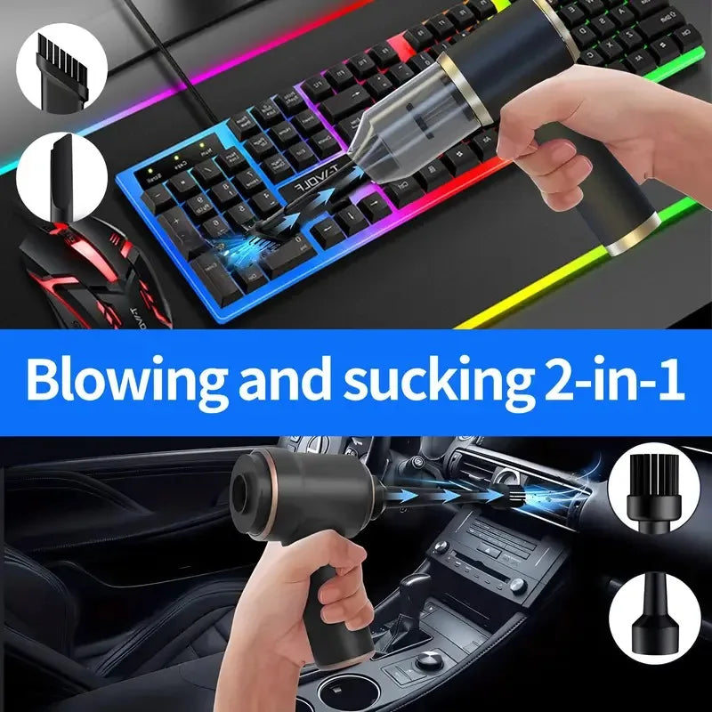 95000Pa Car Vacuum Cleaner Strong Suction Mini Duster Portable Wireless Vacuum Cleaners Powerful Cleaning Machine for Cars Home Zpaxo
