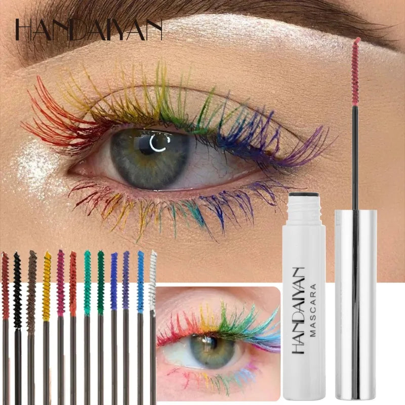 12 Mascara Waterproof Fast Dry Eyelashes Curls Extension Festival