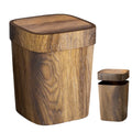Trash Can Kitchen Canteen Rectangle Garbage Bin 12L Swing Lid Trash Can for Laundry Room Apartment Living Bedroom Corner Zpaxo Default Title