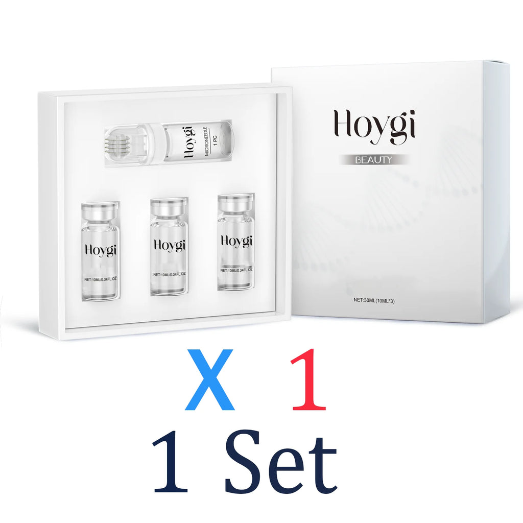 Facial Microneedle Roller Set 0.25mm Skincare Tool with Hyaluronic acid Moisturizing Serum for Deep Hydration Lock Moisturizer Zpaxo 1 Set