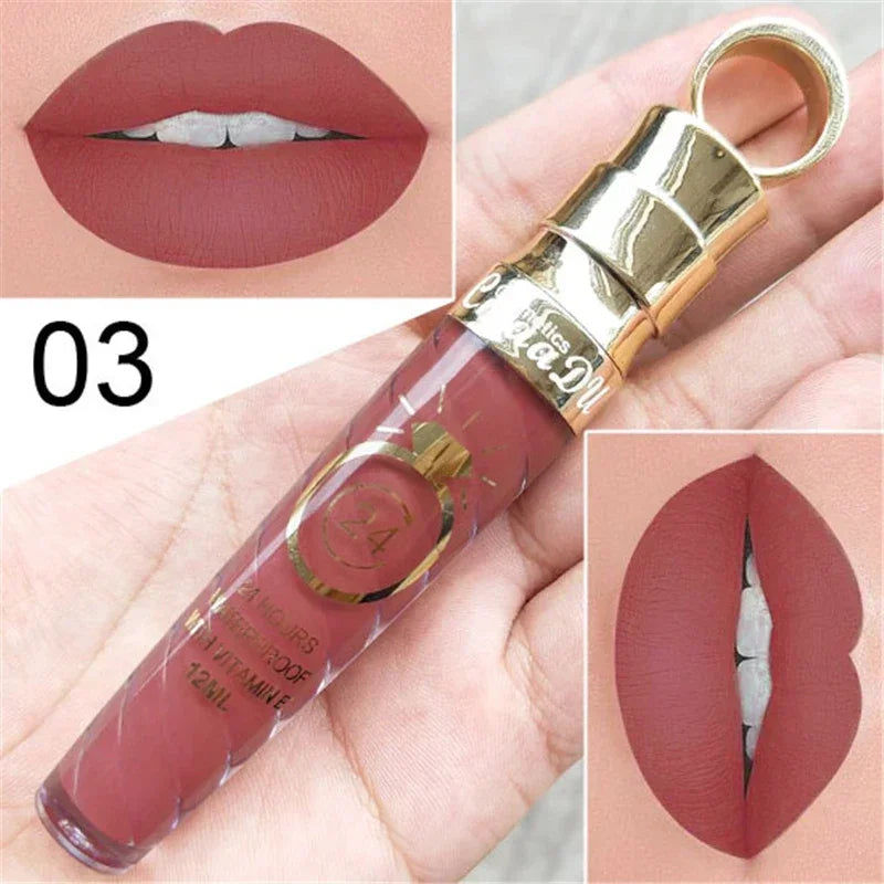Make Up Lips Matte Liquid Lipstick Waterproof Long Lasting Sexy Zpaxo 03