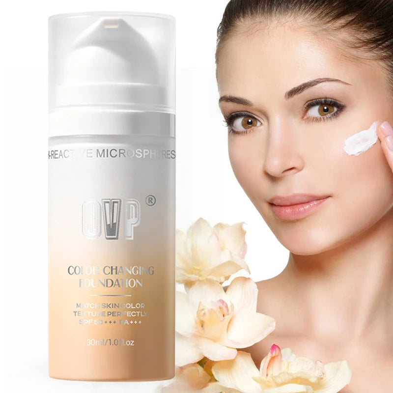 Color Changing Liquid Foundation – Hydrating Coverage 30ML Liquid Foundation Zpaxo