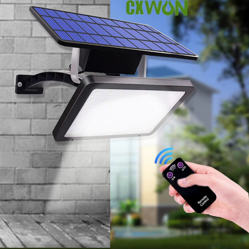 Super Bright 48LED Outdoor Solar Lamp with Motion Detector Waterproof 5500mAh Solar Garden Light for Wall Lighting Zpaxo