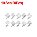 50/10PCS Self Tapping Screw Layer Plate Holder Wardrobe Septum Brackets Fixed Screw Shelf Support Pegs with Non-Slip Sleeve Zpaxo 10Set (20PCS)