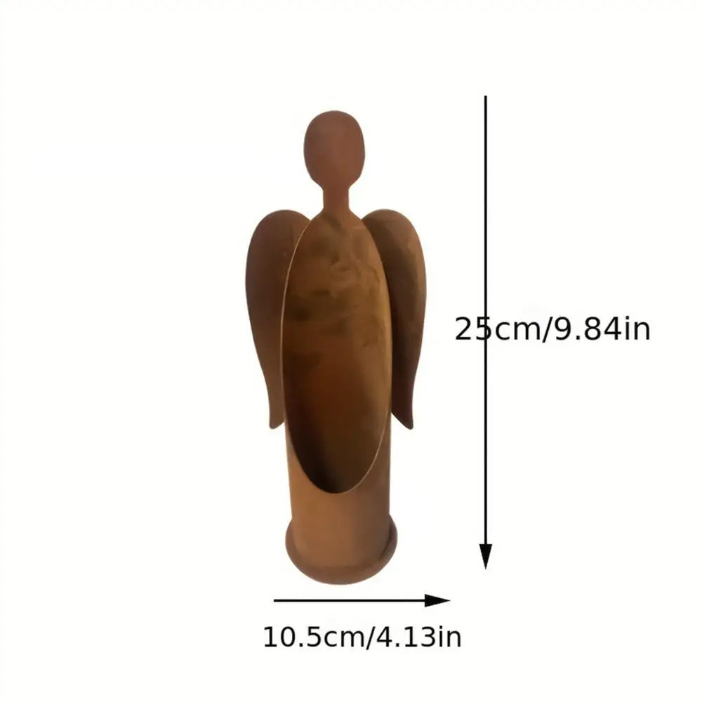 Angel Candle Holder Metal Christmas Table Decorations Candlestick