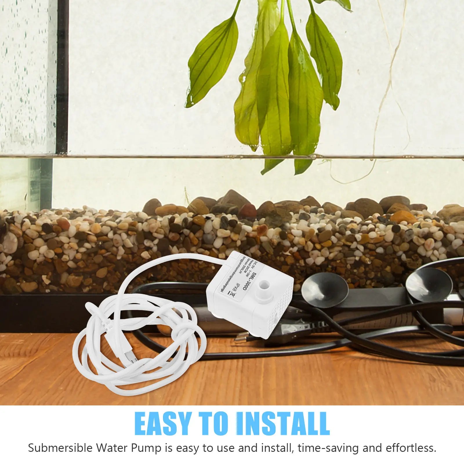 Mini Submersible Water Pump Easy Install Time Saving Fish Tank