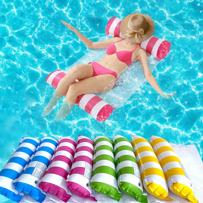 Inflatable Water Hammock Pool Float Chair Lounge Bed Floating Swim Zpaxo