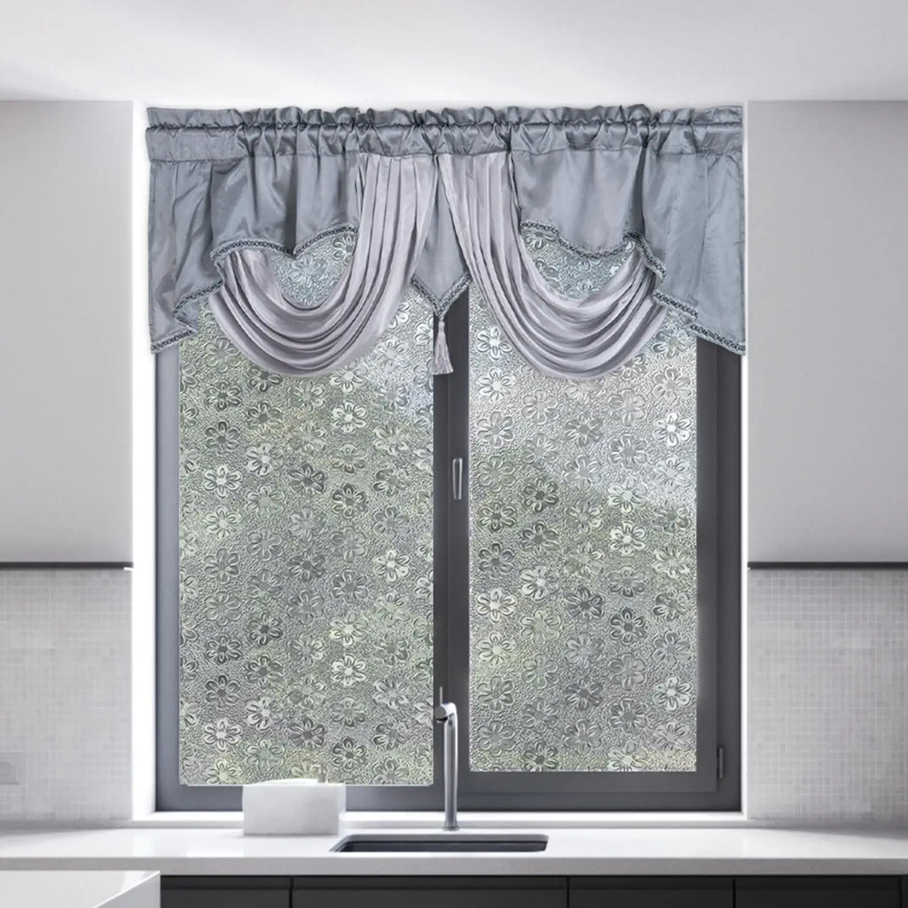 Boho Rod Pocket Valance – Short Blackout Window Curtain Window Valance Curtain Zpaxo