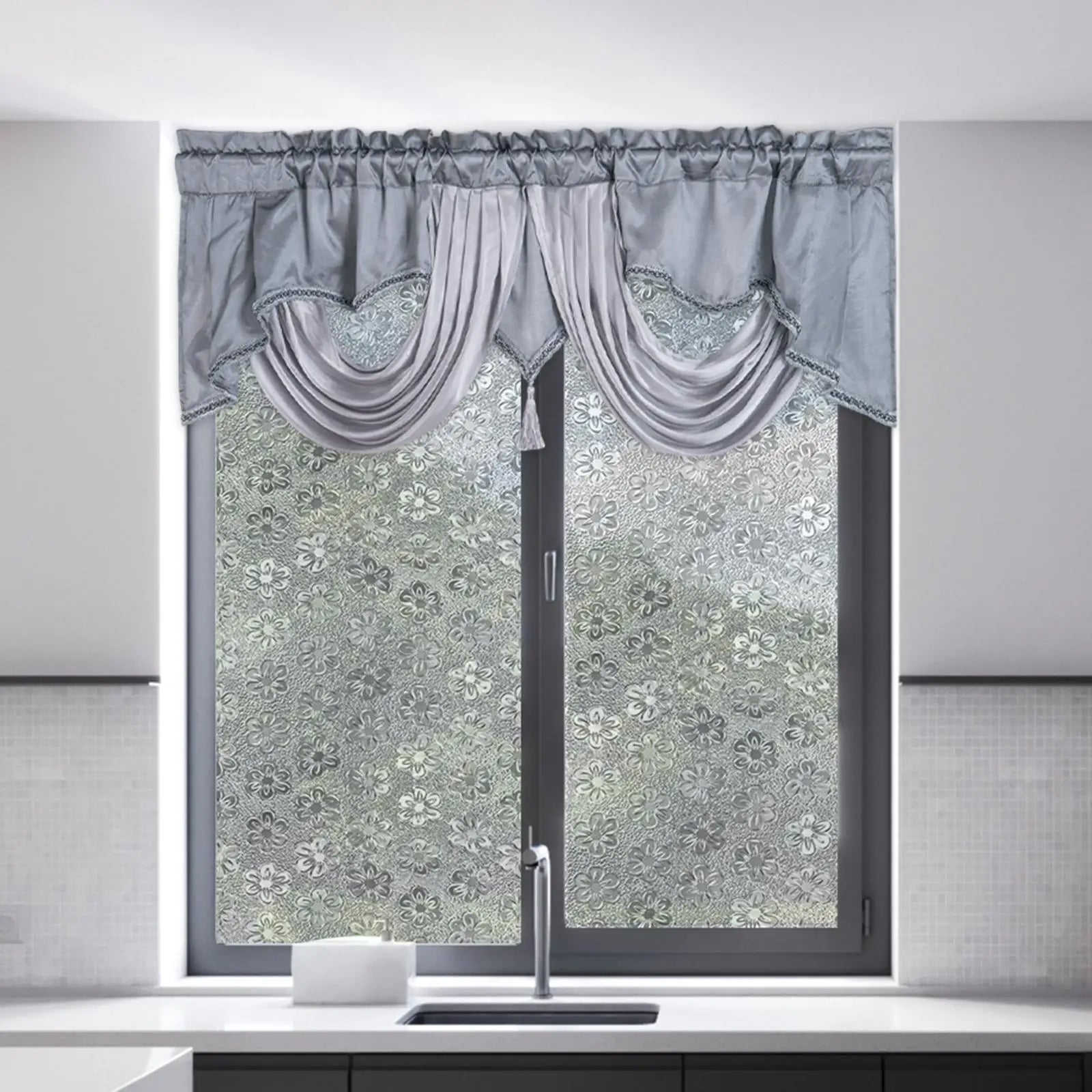 Boho Rod Pocket Valance – Short Blackout Window Curtain Window Valance Curtain Zpaxo