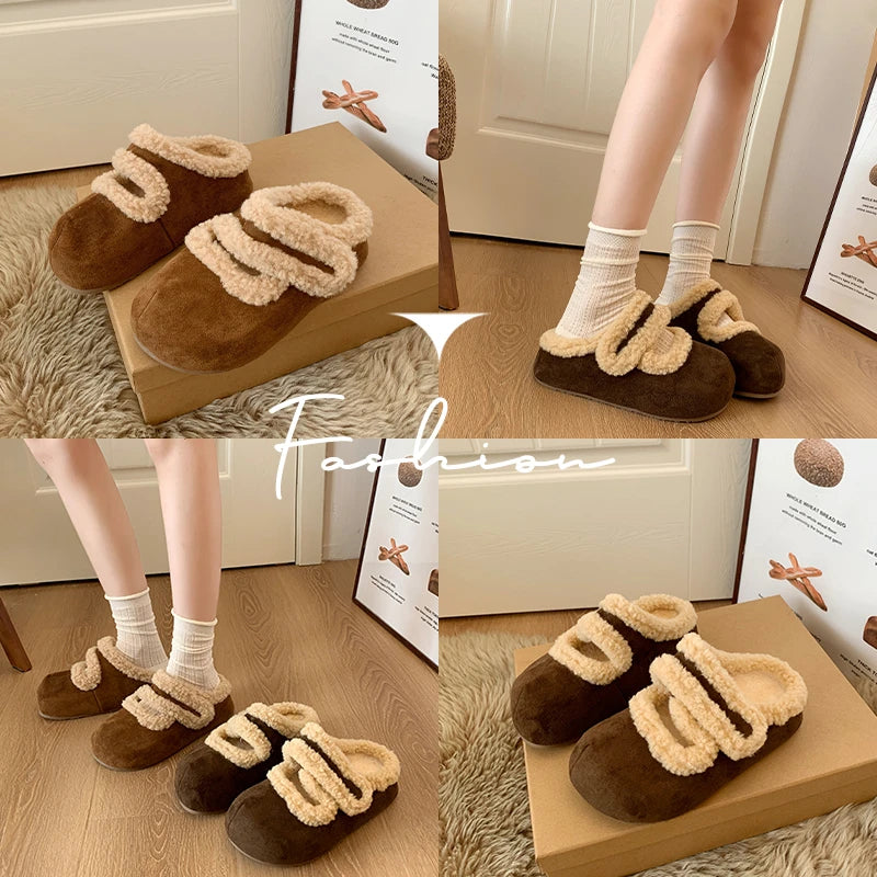 Women Casual Slippers 2025 Winter Fashion Bootie Soft Sole Home