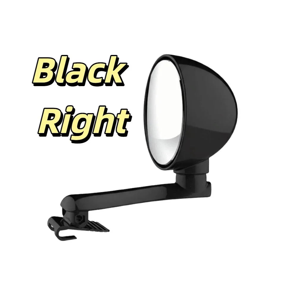 Round Convex Blind Spot Car Mirror 360 Degree Adjustable Design Zpaxo Black Right